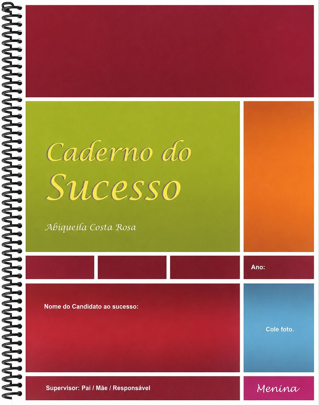 Caderno do Sucesso para Meninas
